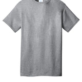Adult sport grey port & co Sport Grey Tee Shirt, front view