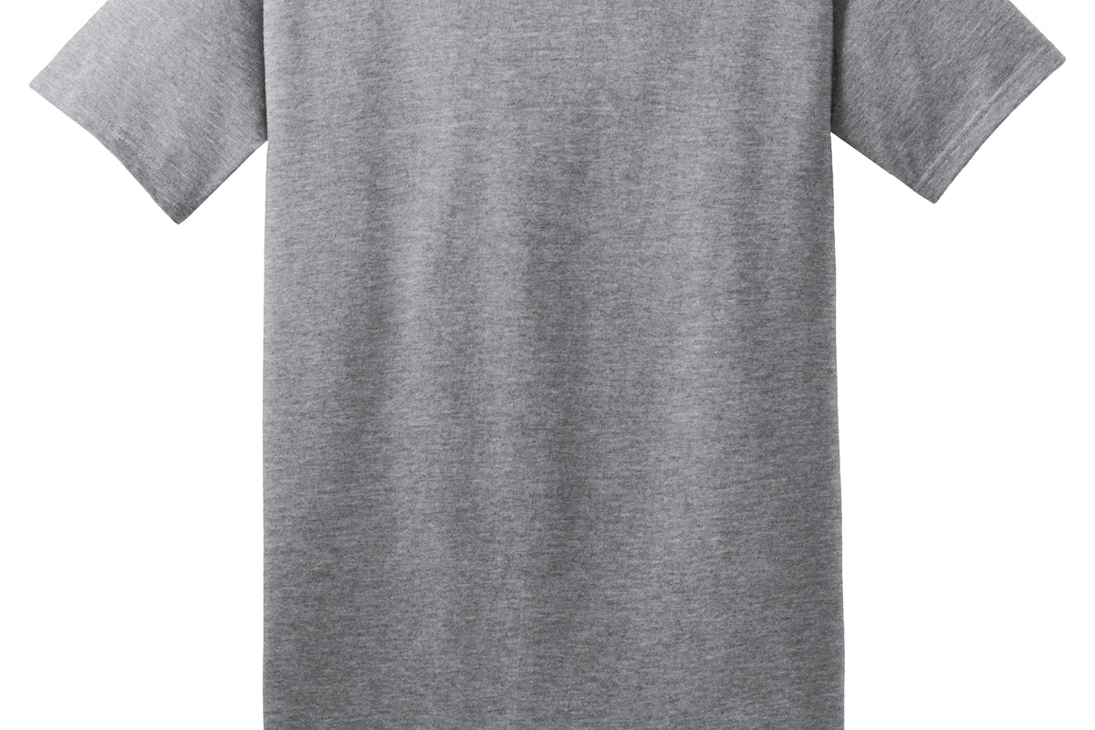 Adult sport grey port & co Sport Grey Tee Shirt, back view