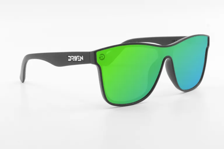 Driven Sunglasses - Slide Job Matte Black Black Acid Apparel