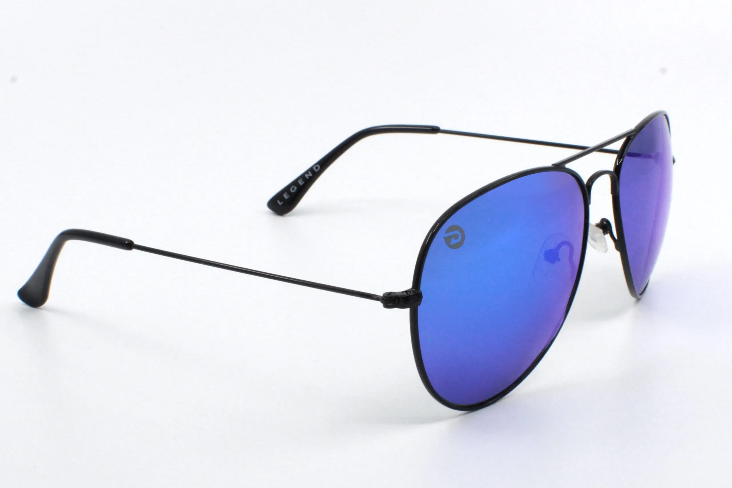 Driven Sunglasses - Legend Black Aviator Black Acid Apparel