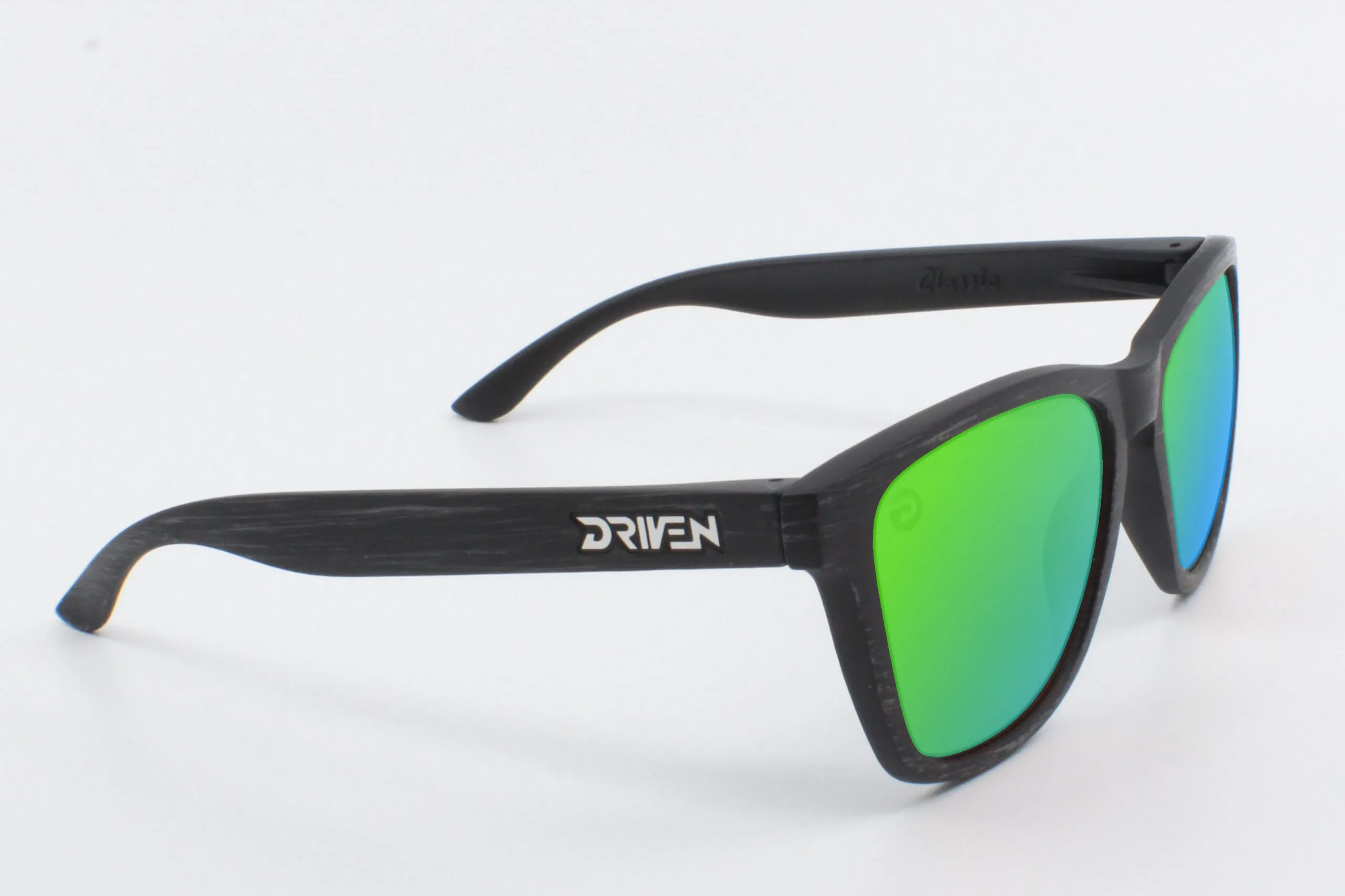 Driven Sunglasses - Classic Dark Woodgrain Black Acid Apparel