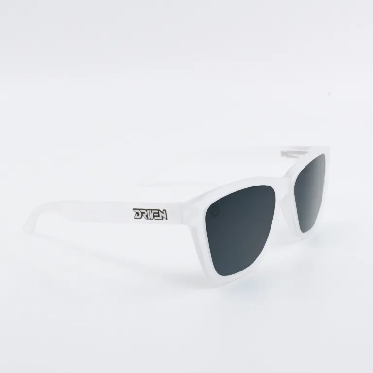 Driven Sunglasses - Classic Matte Clear Black Acid Apparel