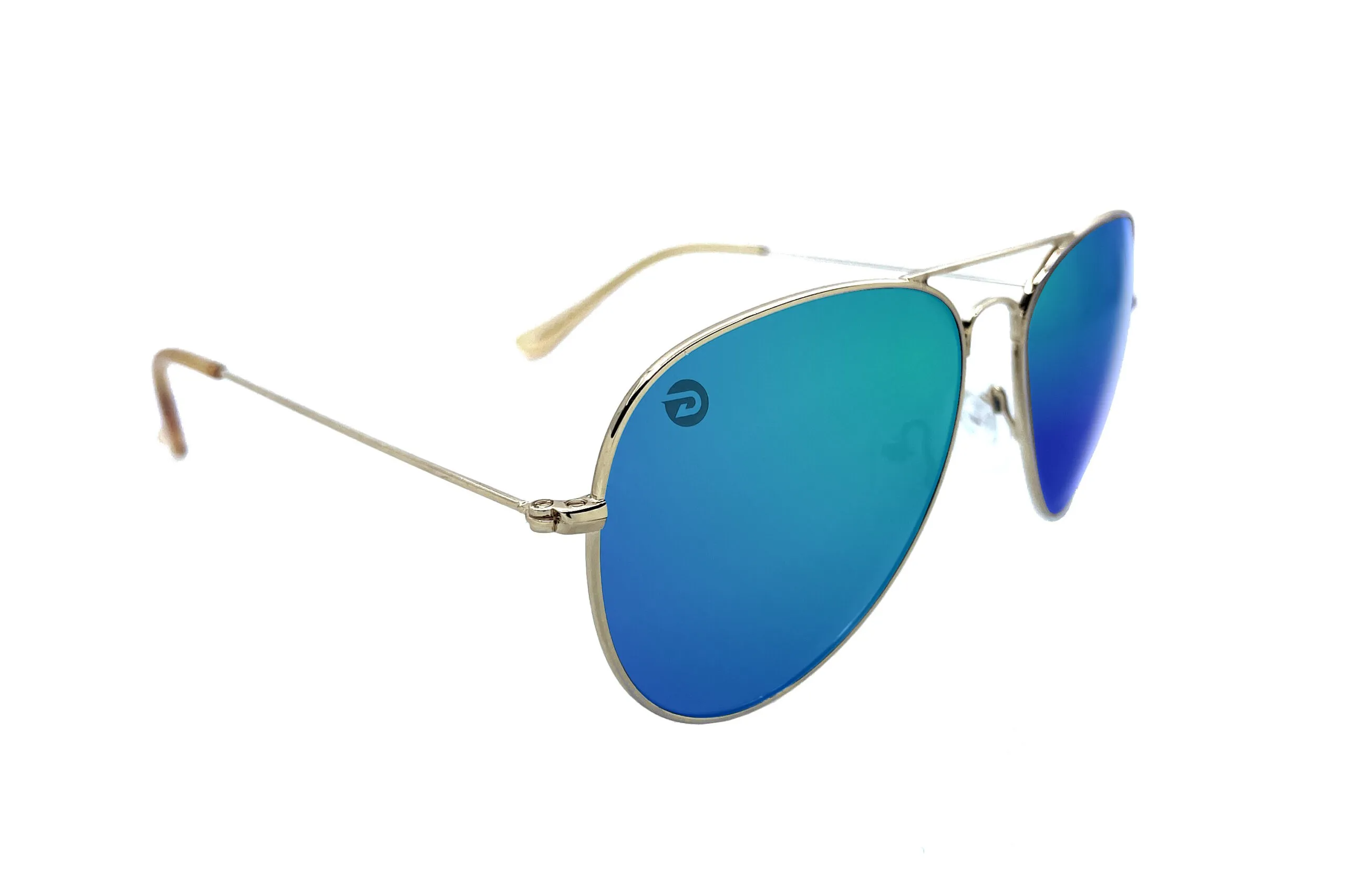 Driven Sunglasses - Legend Gold Aviator Black Acid Apparel