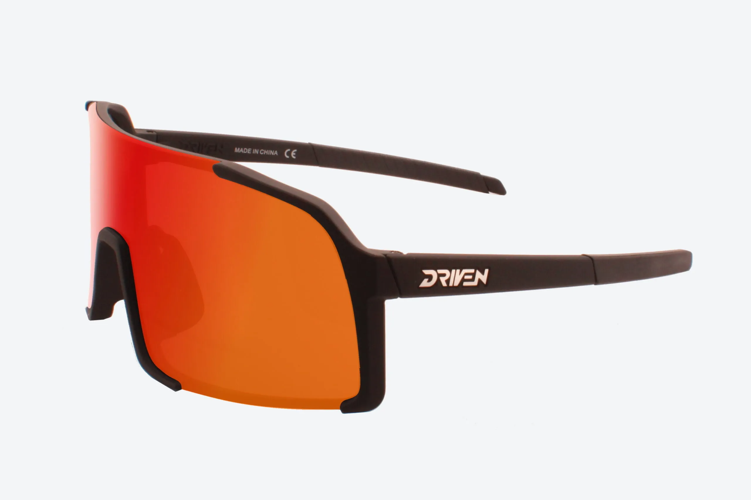 Driven Sunglasses - Octane Matte Black Black Acid Apparel