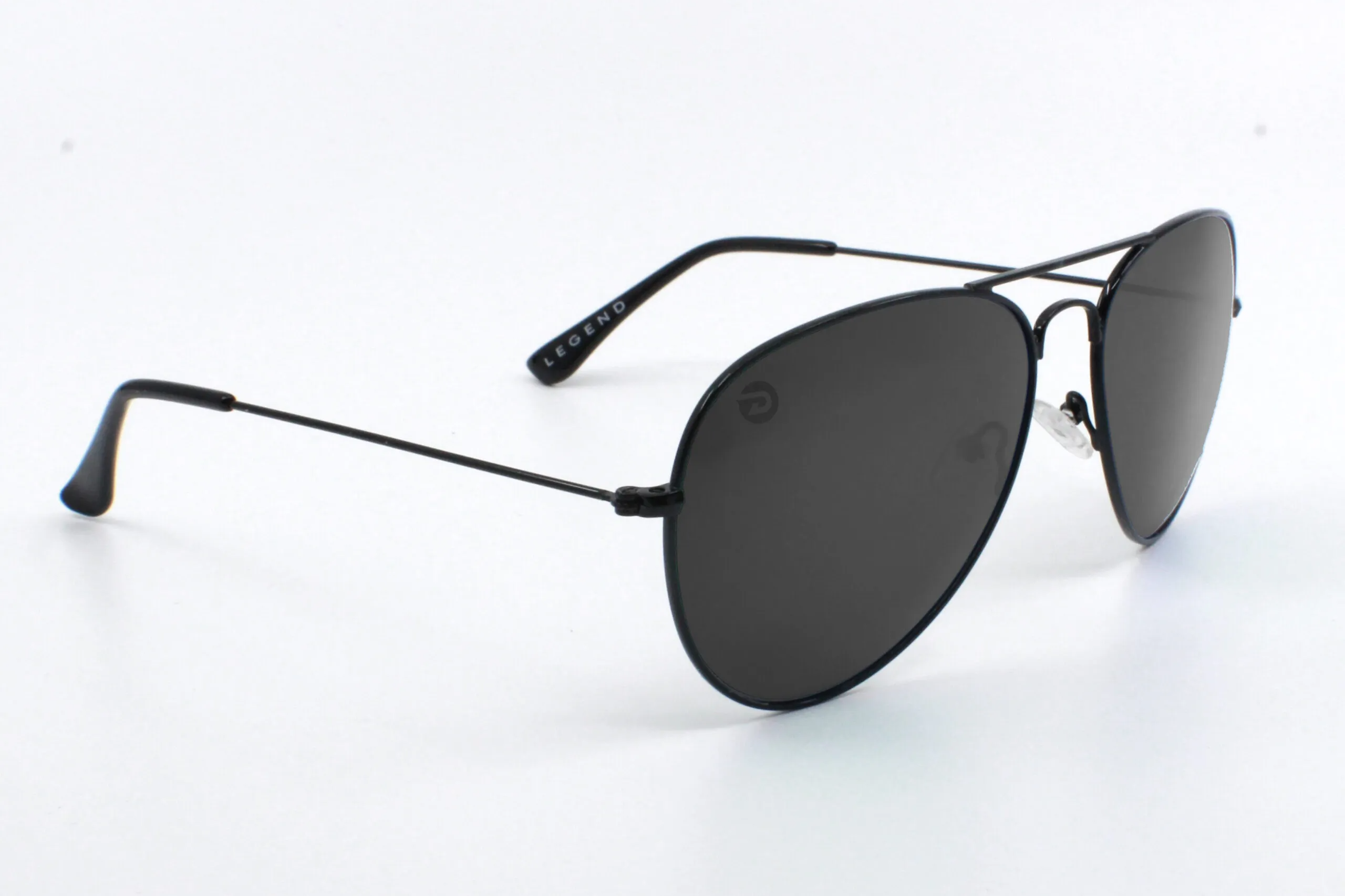 Driven Sunglasses - Legend Black Aviator Black Acid Apparel