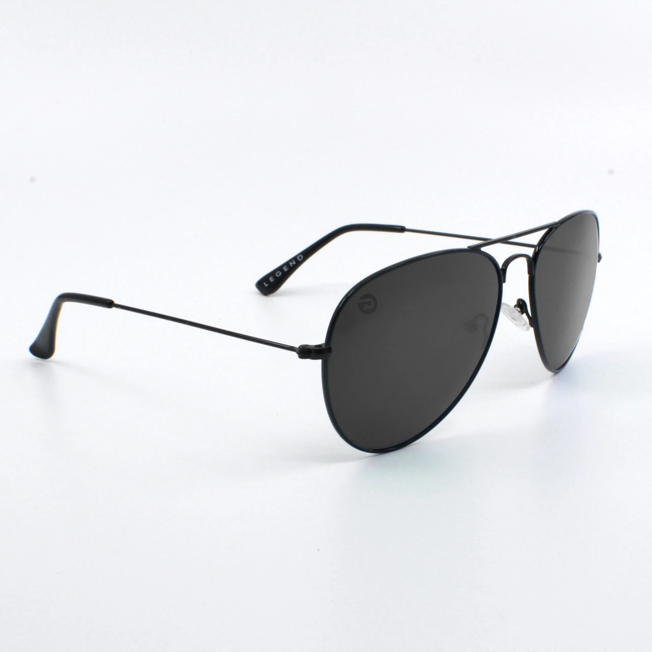 Driven Sunglasses - Legend Black Aviator Black Acid Apparel