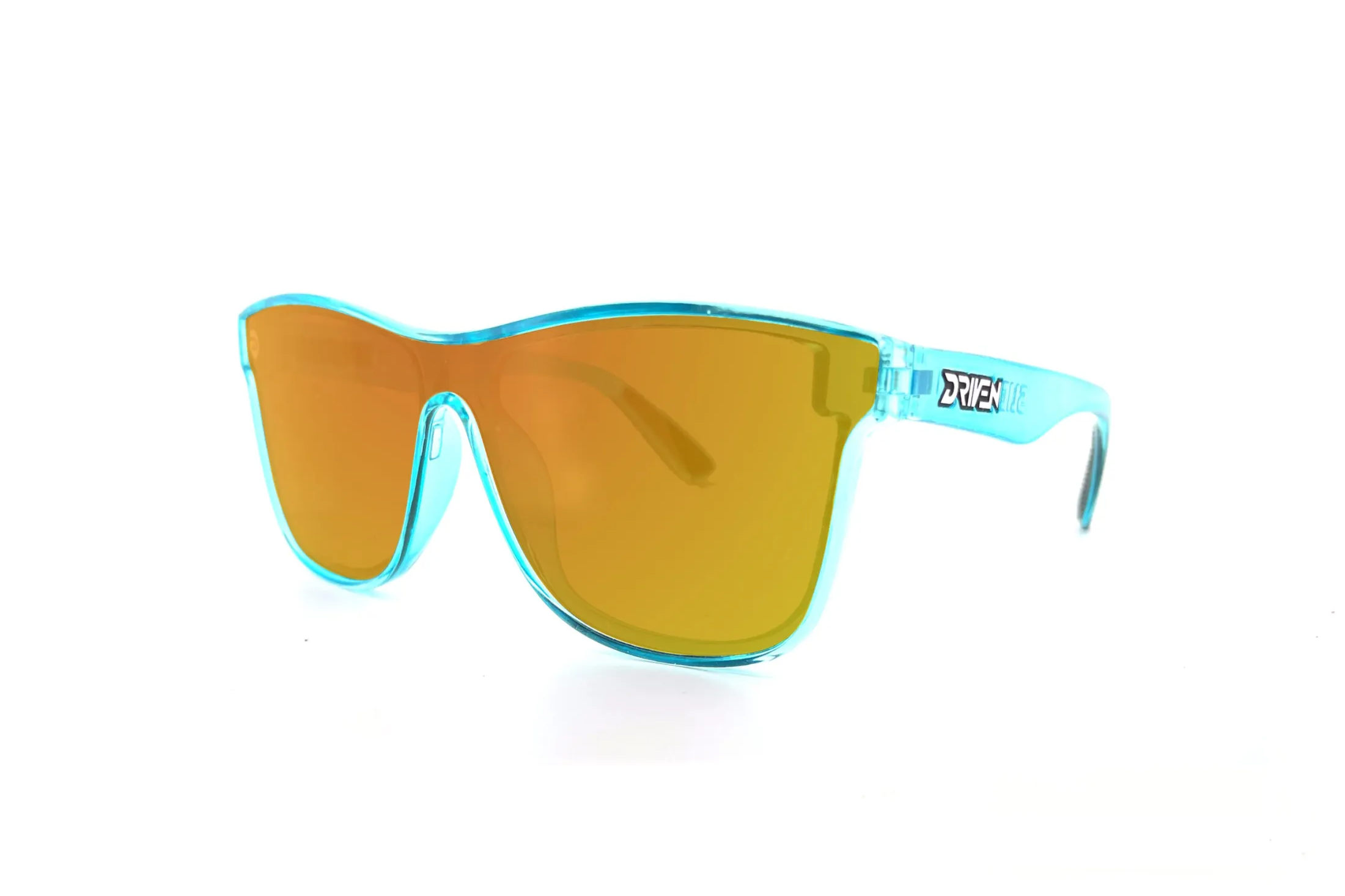 Driven Sunglasses - Slide Job Teal Black Acid Apparel