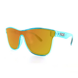 Driven Sunglasses - Slide Job Teal Black Acid Apparel