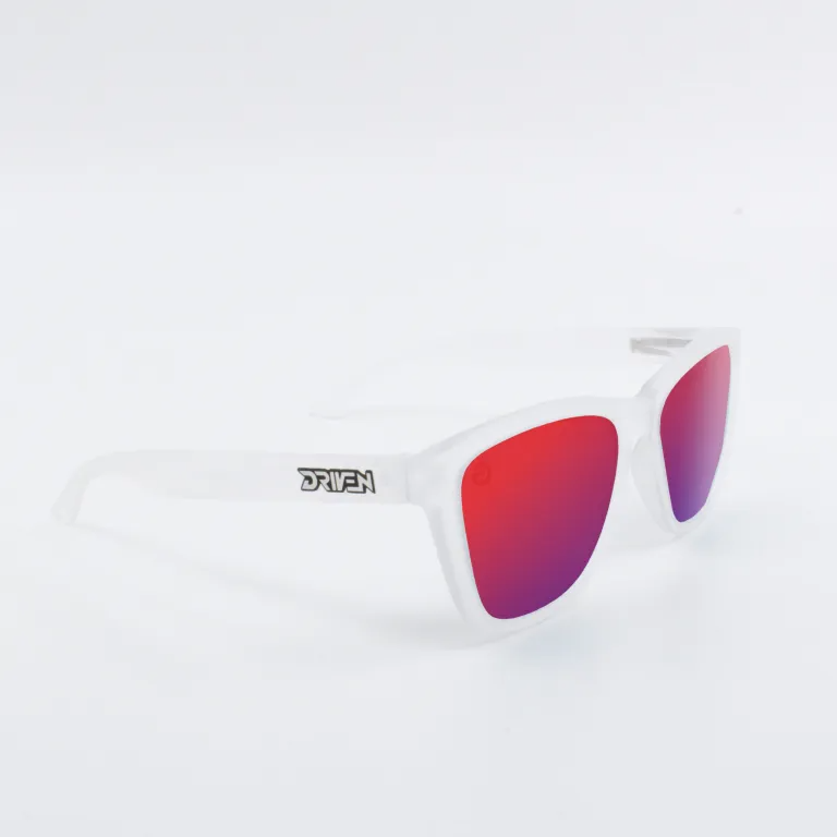 Driven Sunglasses - Classic Matte Clear Black Acid Apparel