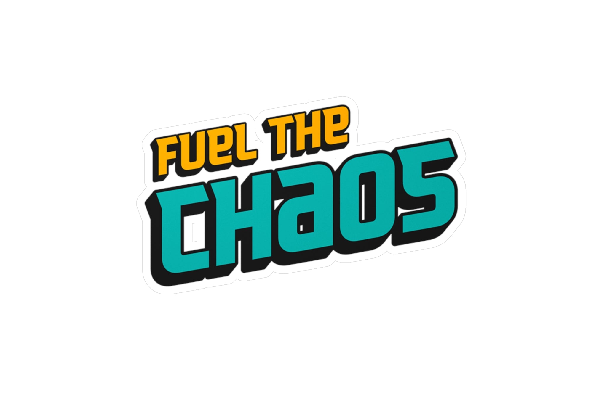 Fuel the Chaos Vinyl Decal – Text Only