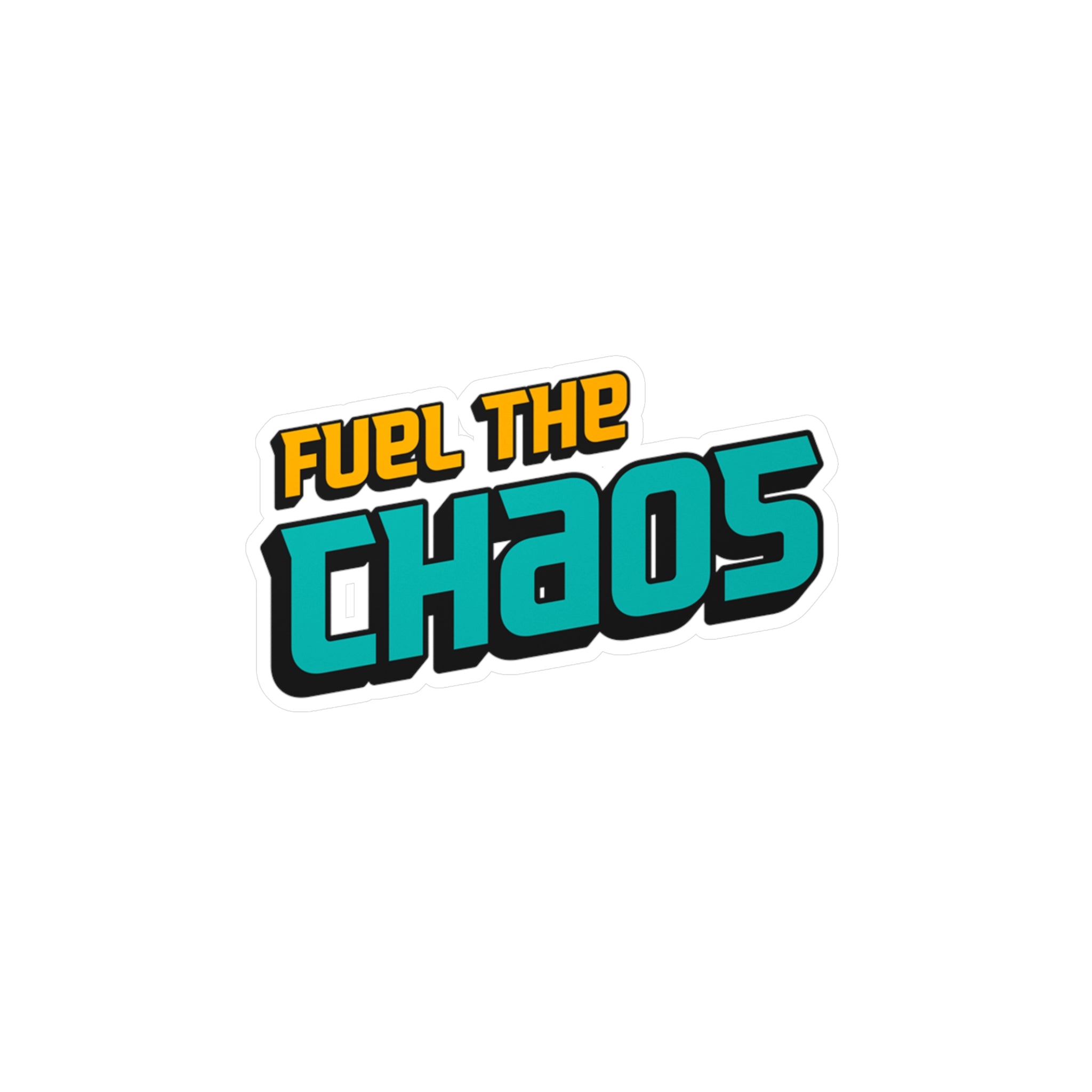 Fuel the Chaos Vinyl Decal – Text Only