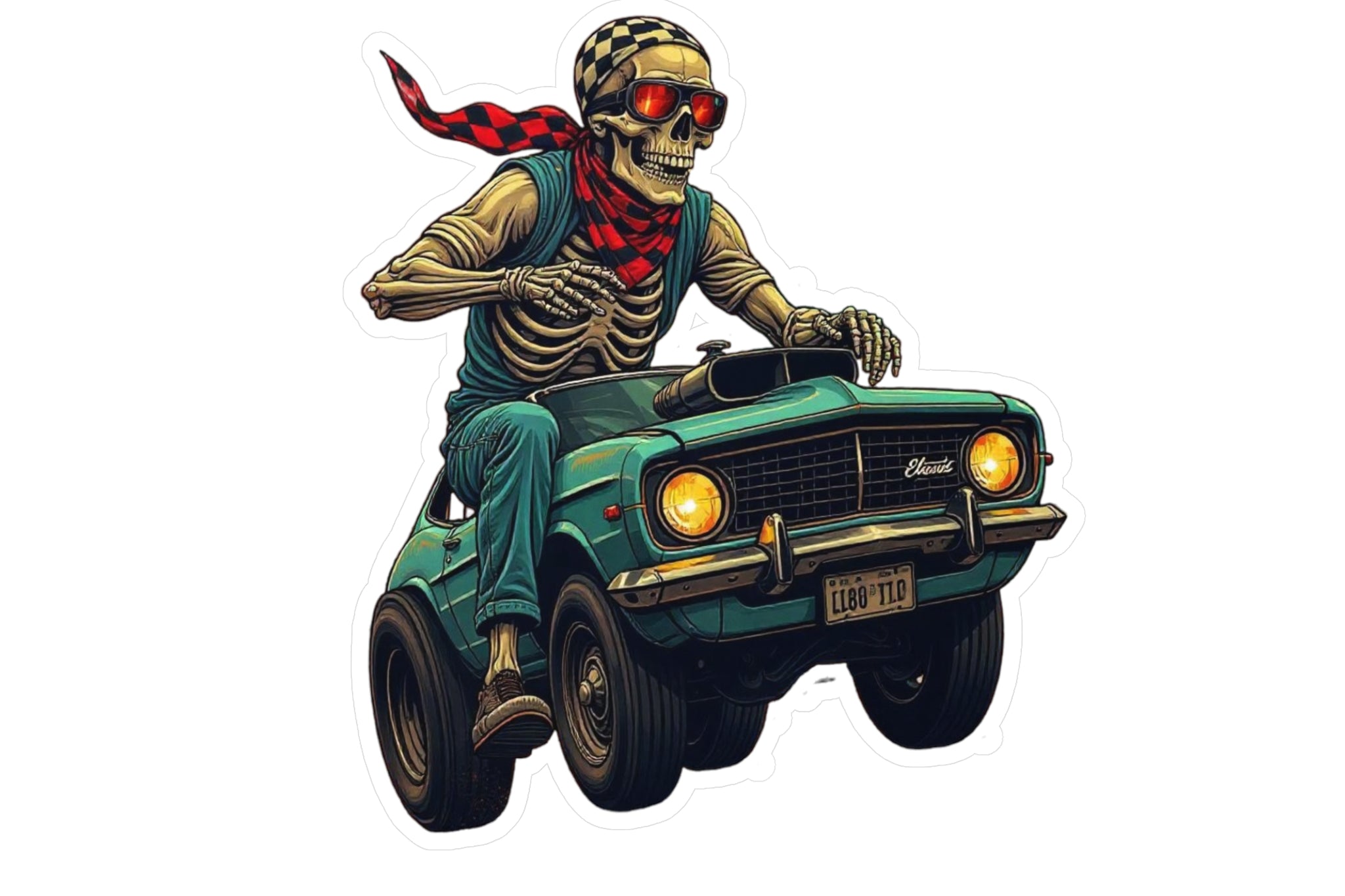 Fuel the Chaos – “Skully” Die-Cut Sticker