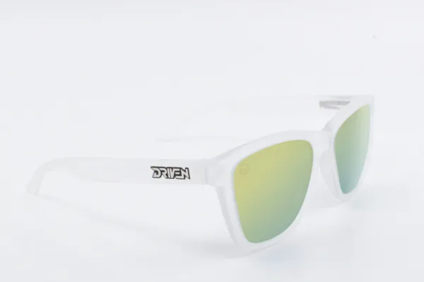 Driven Sunglasses - Classic Matte Clear Black Acid Apparel