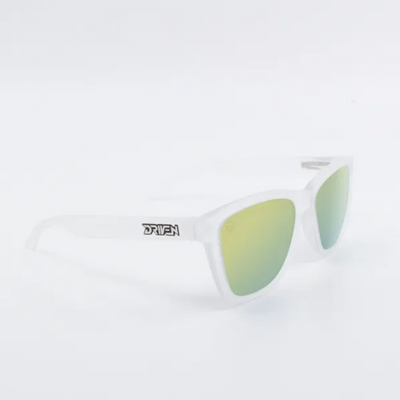Driven Sunglasses - Classic Matte Clear Black Acid Apparel