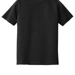 Toddler black port & co Infant/Toddler Black Tee Shirt, back view