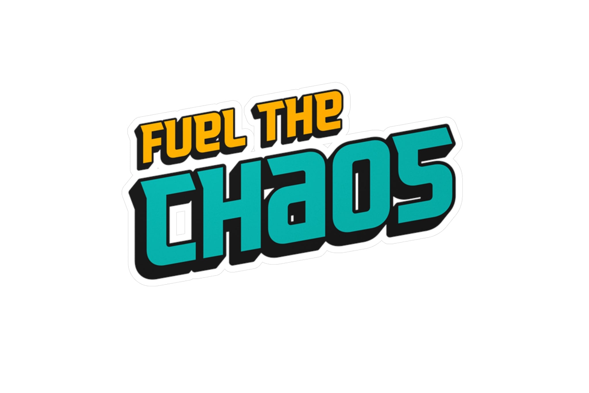 Fuel the Chaos Vinyl Decal – Text Only
