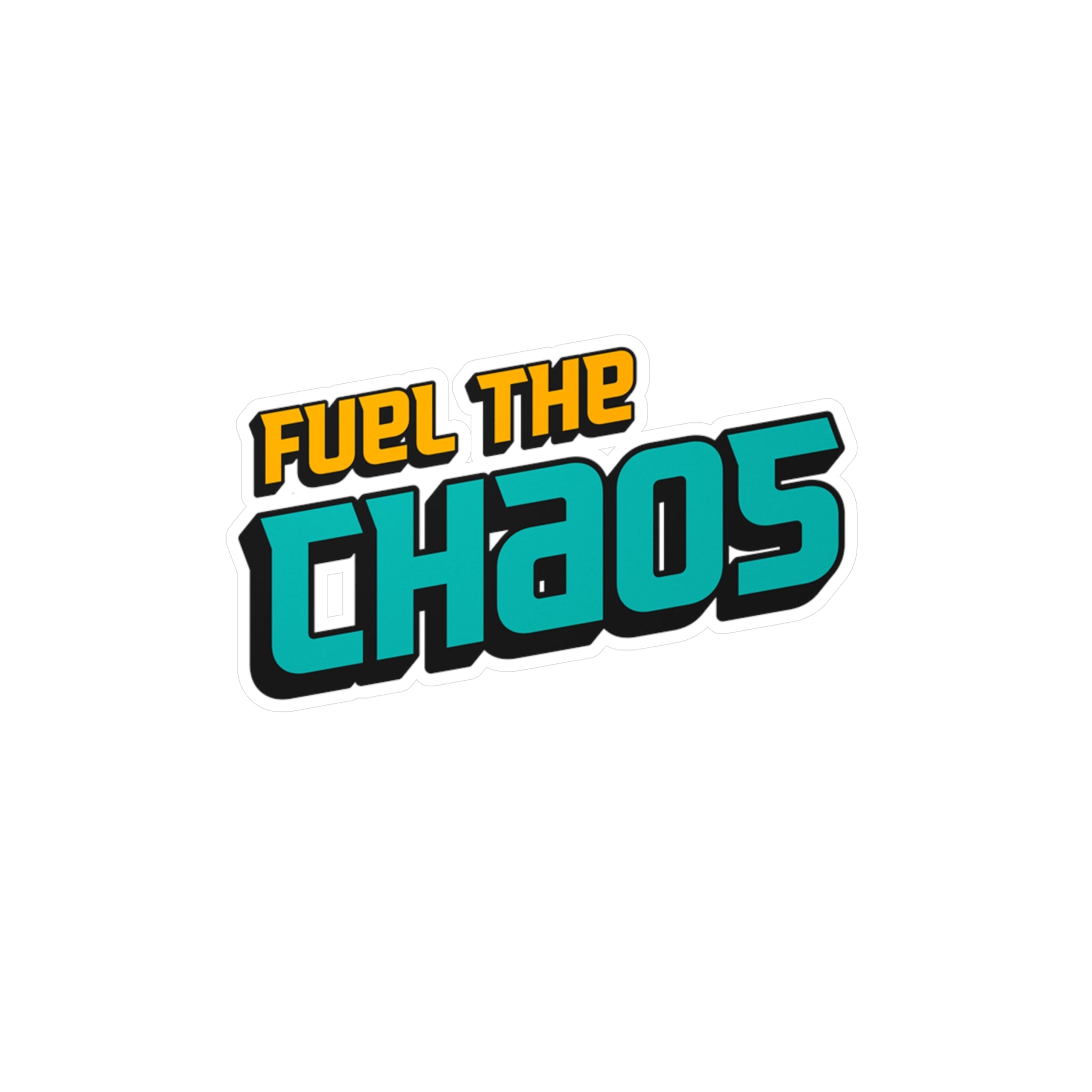 Fuel the Chaos Vinyl Decal – Text Only