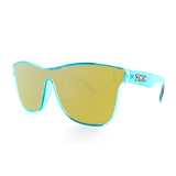 Driven Sunglasses - Slide Job Teal Black Acid Apparel