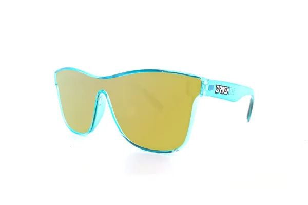 Driven Sunglasses - Slide Job Teal Black Acid Apparel