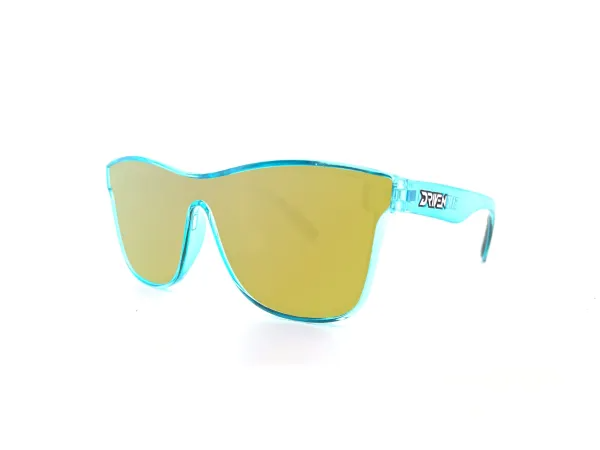 Driven Sunglasses - Slide Job Teal Black Acid Apparel