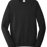 Adult black port & co Black Crewneck, front view