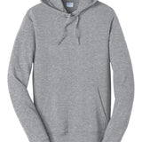 Adult sport grey port & co Sport Grey Hoodie, front view