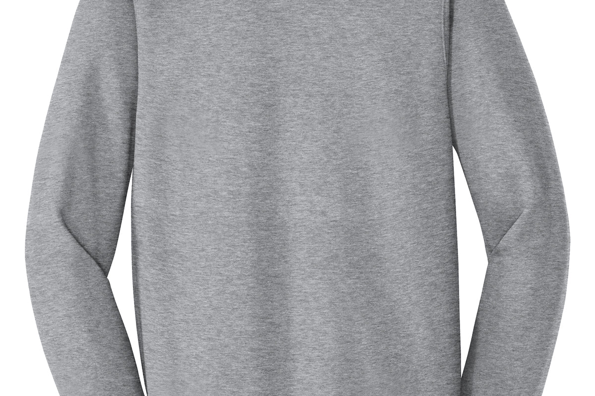 Adult sport grey port & co Sport Grey Hoodie, back view