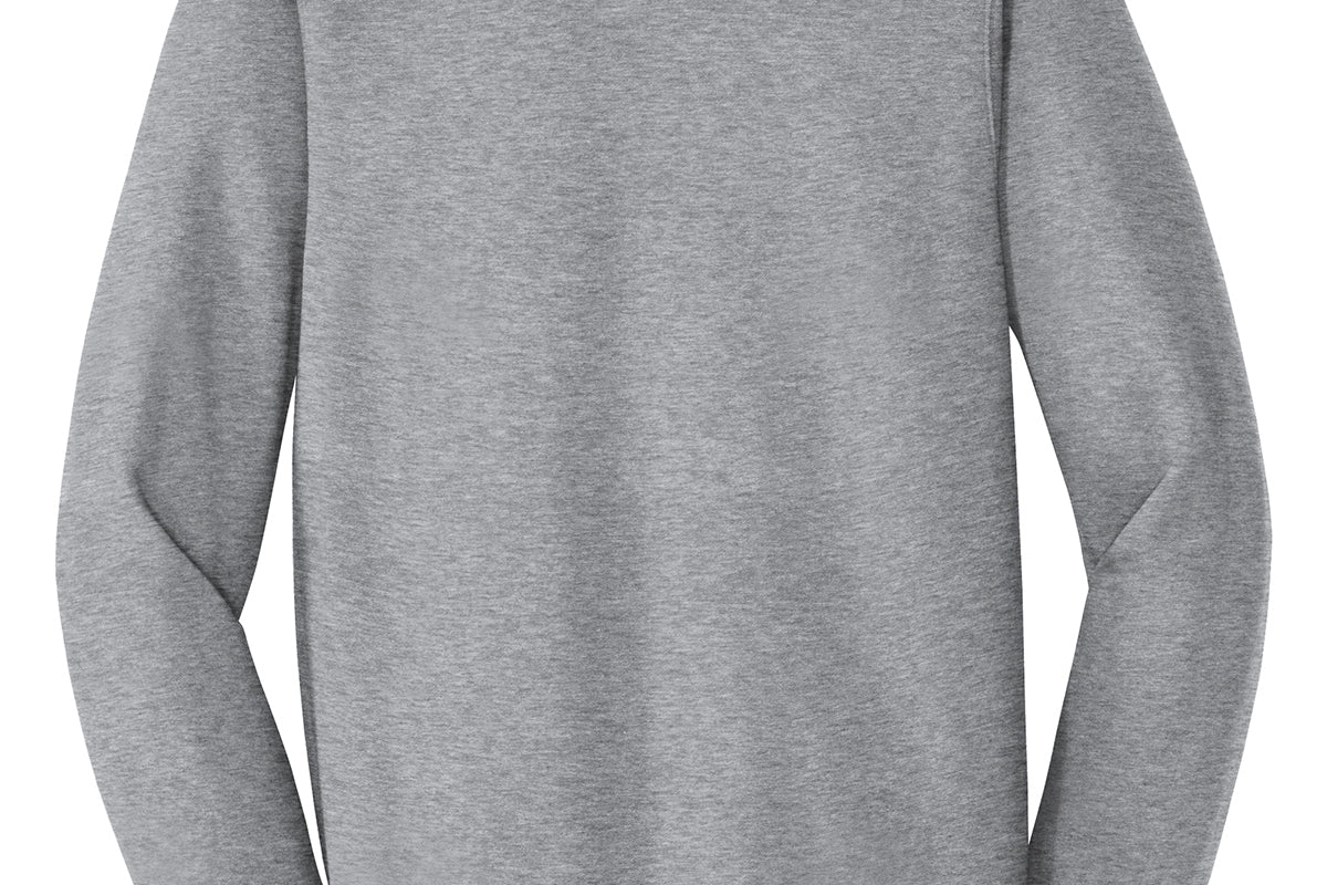 Adult sport grey port & co Sport Grey Hoodie, back view