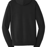 Adult black port & co Black Hoodie, back view