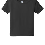 Infant black rabbit skins Infant/Toddler Black Tee Shirt, front view