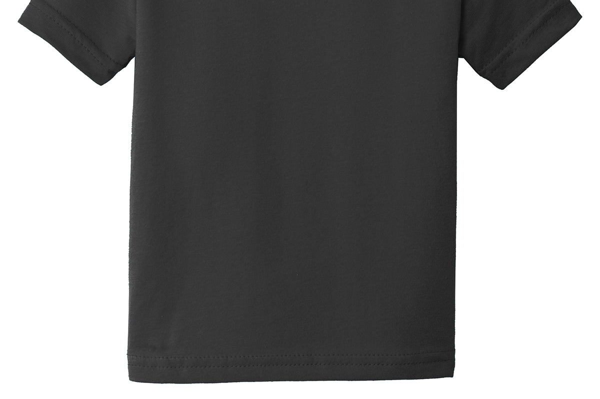 Infant black rabbit skins Infant/Toddler Black Tee Shirt, front view
