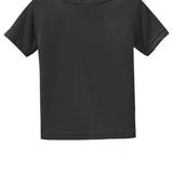 Infant black rabbit skins Infant/Toddler Black Tee Shirt, back view