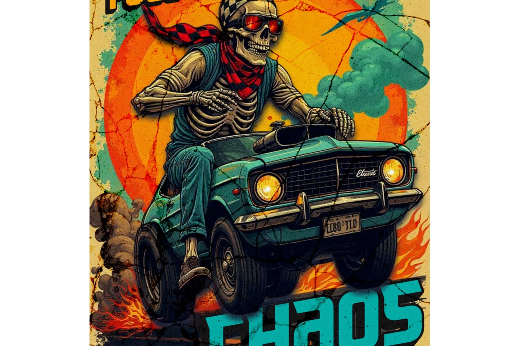 Fuel the Chaos – Garage Wall Poster
