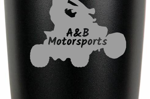 A&B Motorsports Tumblers Black Acid Apparel