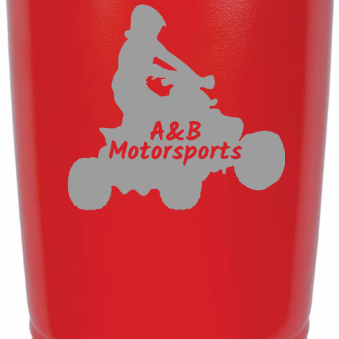 A&B Motorsports Tumblers Black Acid Apparel