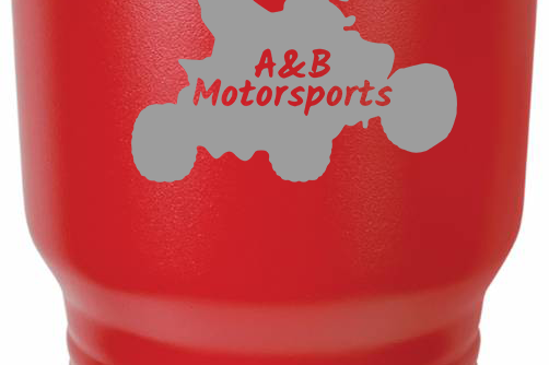 A&B Motorsports Tumblers Black Acid Apparel