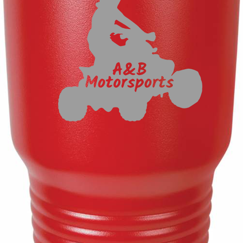 A&B Motorsports Tumblers Black Acid Apparel