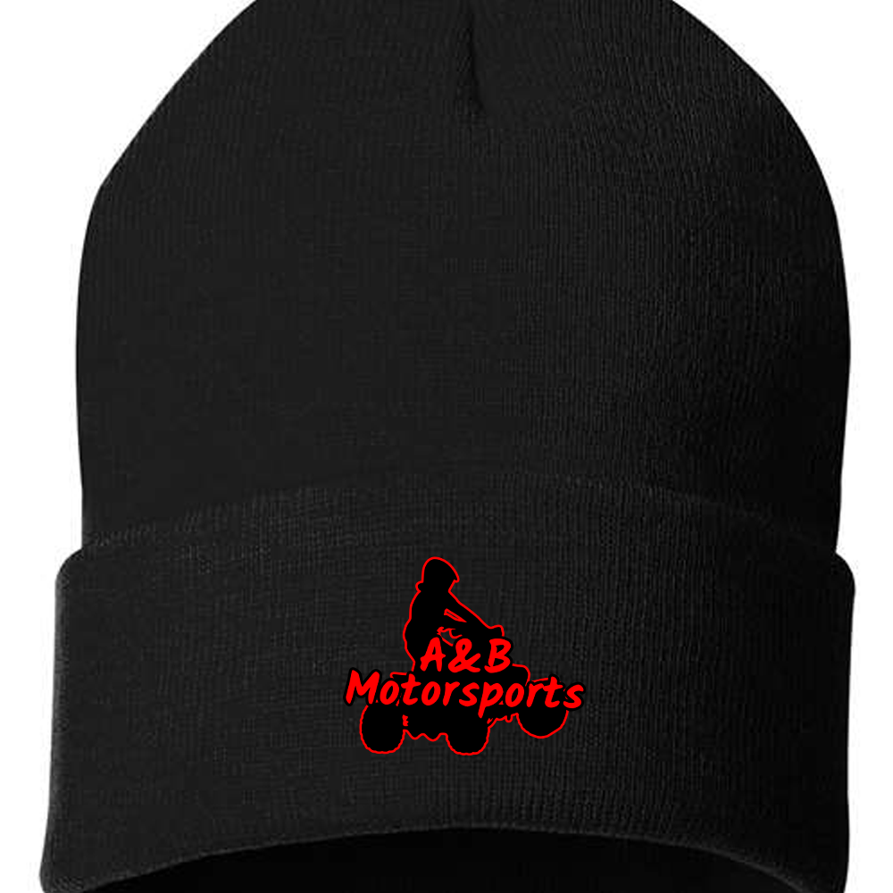 A&B Motorsports Beanies Black Acid Apparel