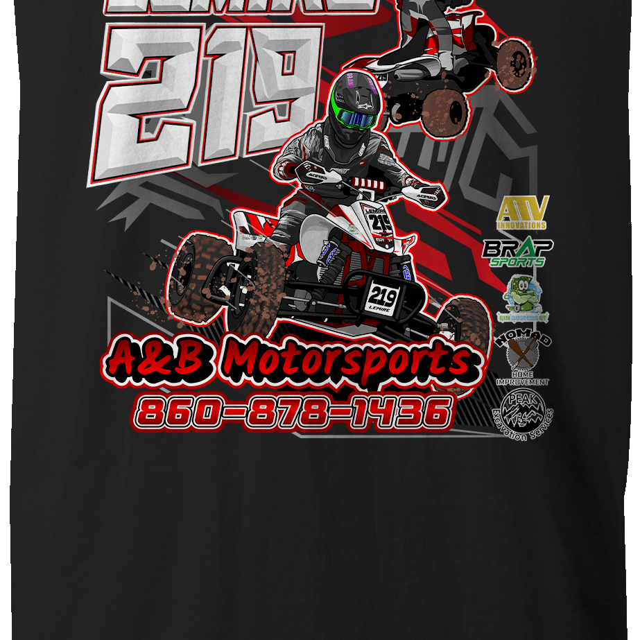 A&B Motorsports Tank Tops Black Acid Apparel