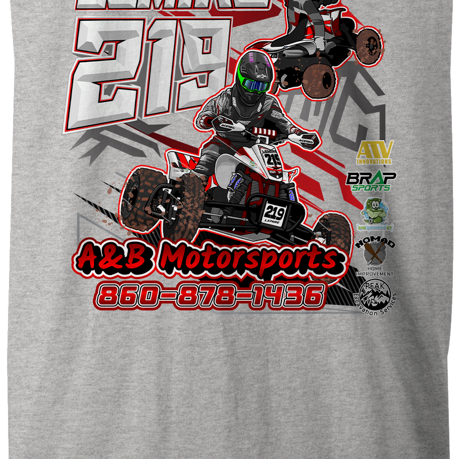 A&B Motorsports Tank Tops Black Acid Apparel