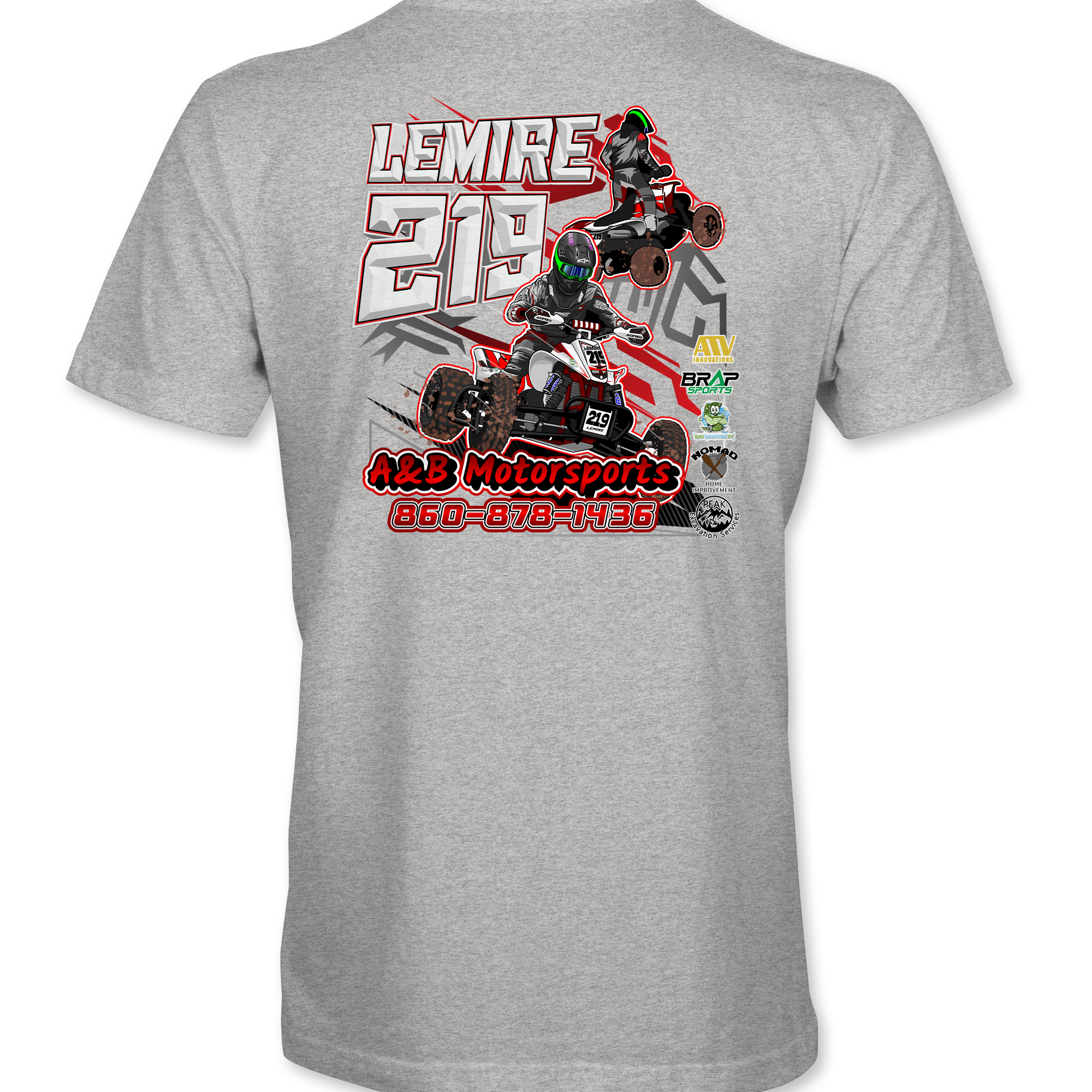 A&B Motorsports T-Shirts Black Acid Apparel