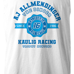 AJ Allmendinger - Men's Collegiate Tank Black Acid Apparel