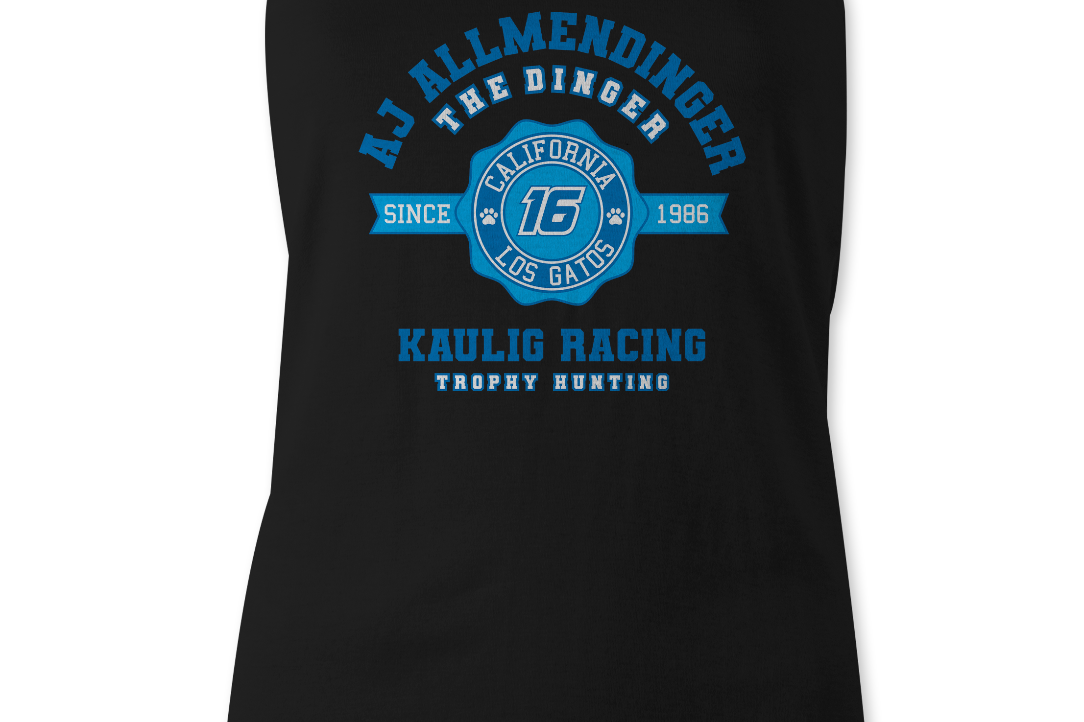 AJ Allmendinger - Women's Collegiate Tank Black Acid Apparel