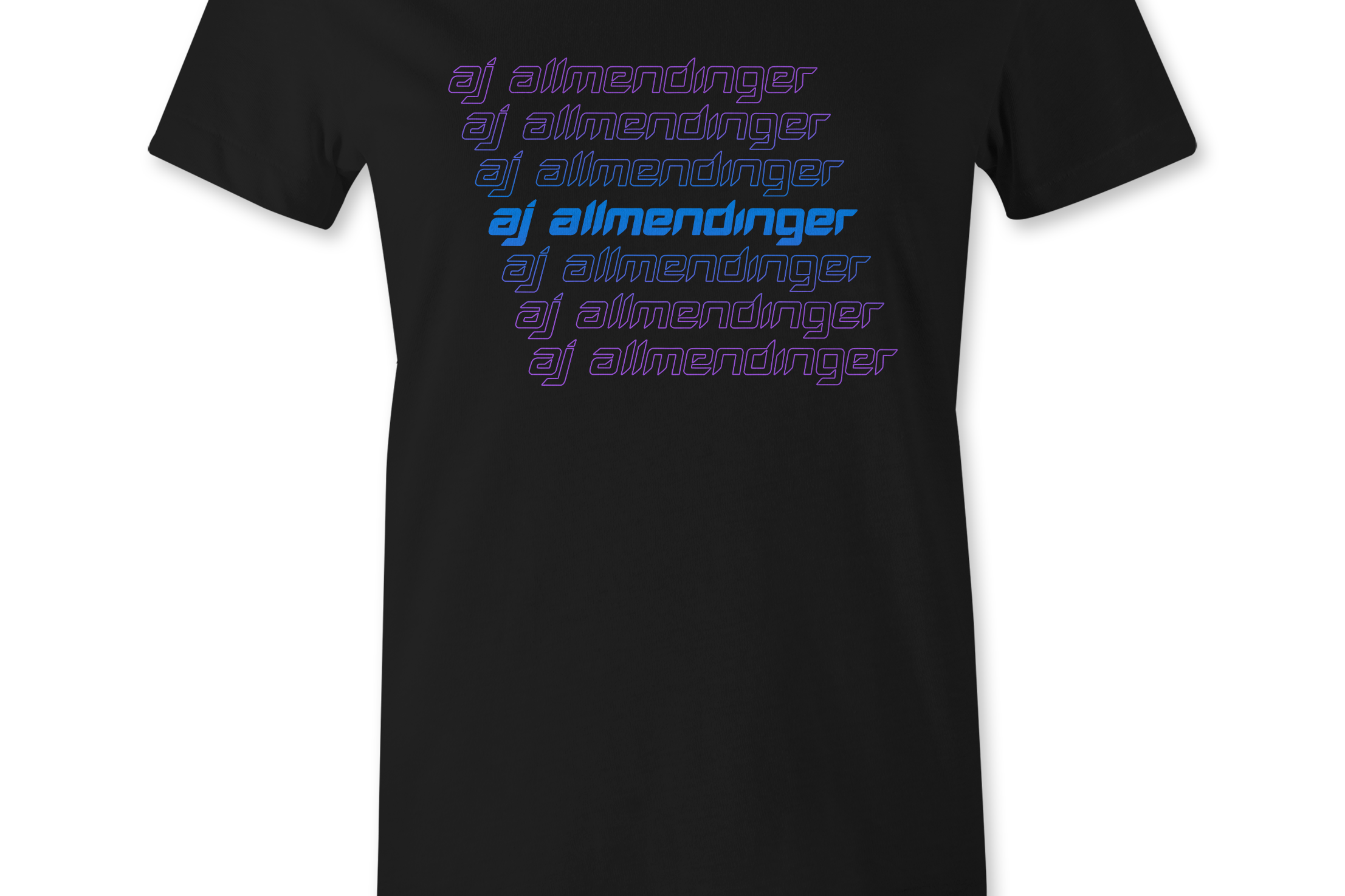 AJ Allmendinger - Twilight Name Women's T-Shirts Black Acid Apparel