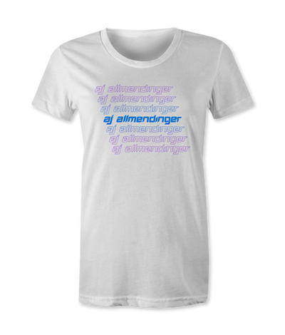 AJ Allmendinger - Twilight Name Women's T-Shirts Black Acid Apparel