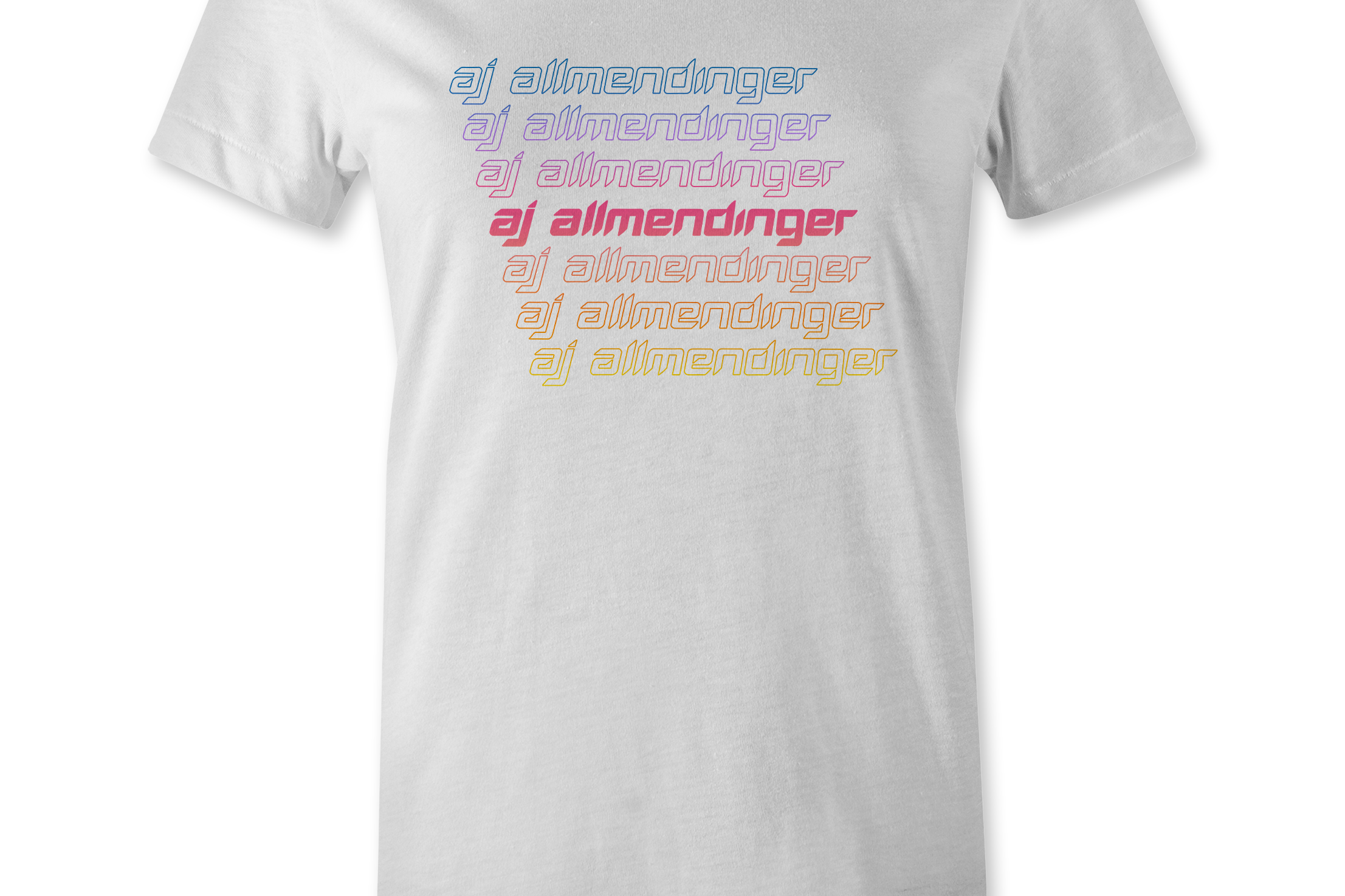 AJ Allmendinger - Sunset Name Women's T-Shirts Black Acid Apparel