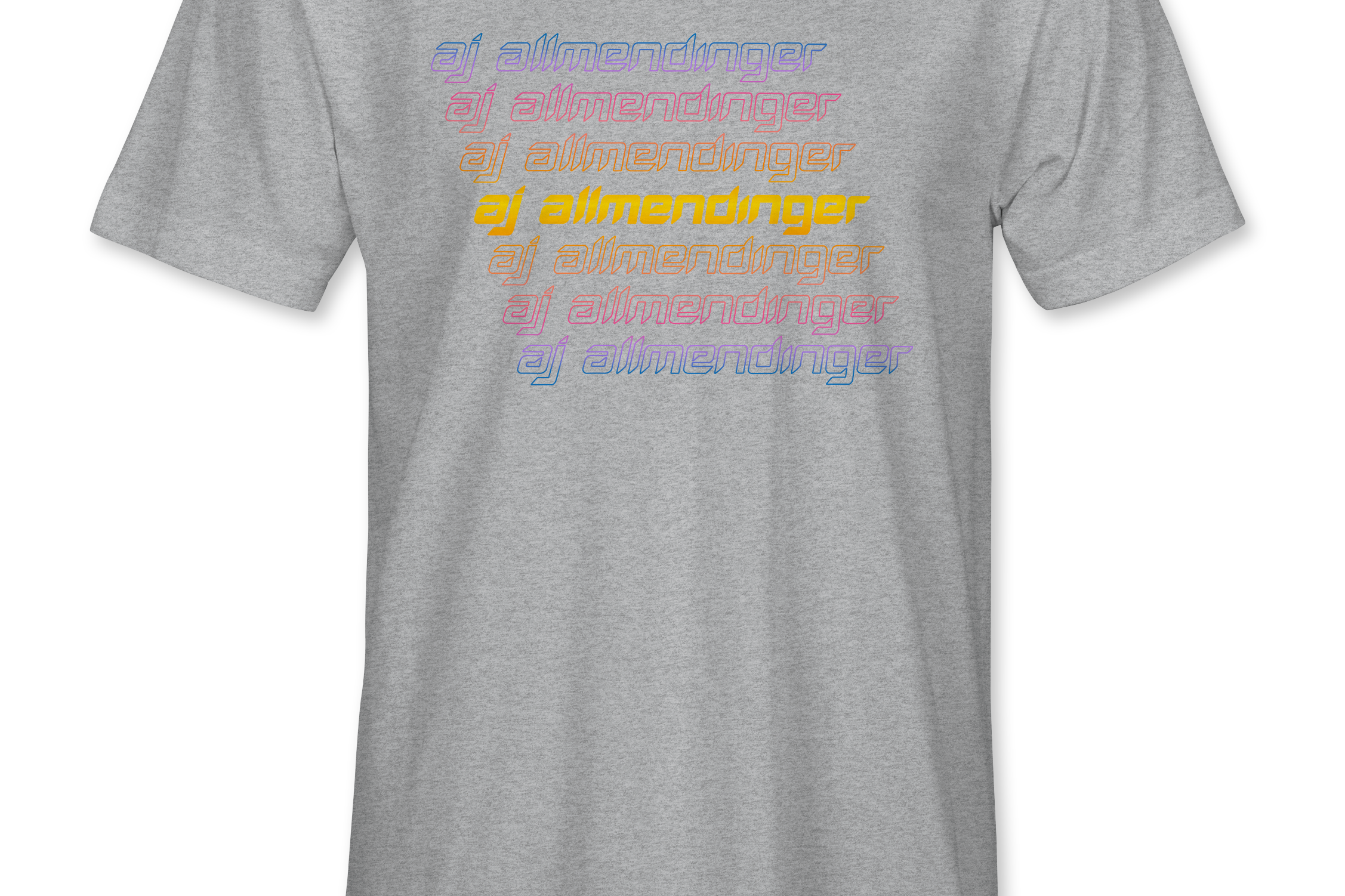 AJ Allmendinger - Sunrise Name T-Shirts Black Acid Apparel