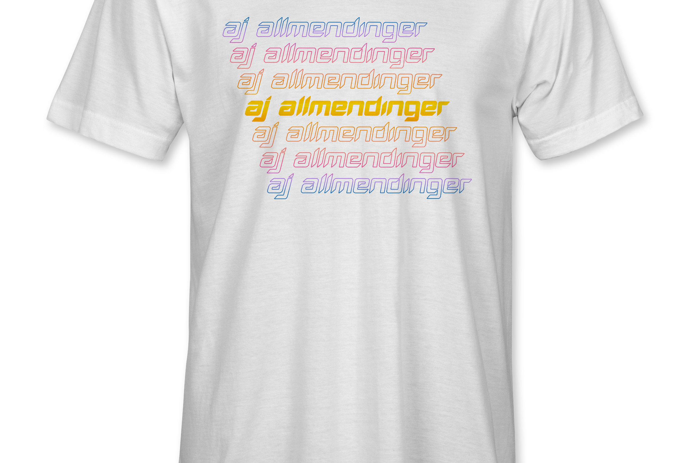 AJ Allmendinger - Sunrise Name T-Shirts Black Acid Apparel