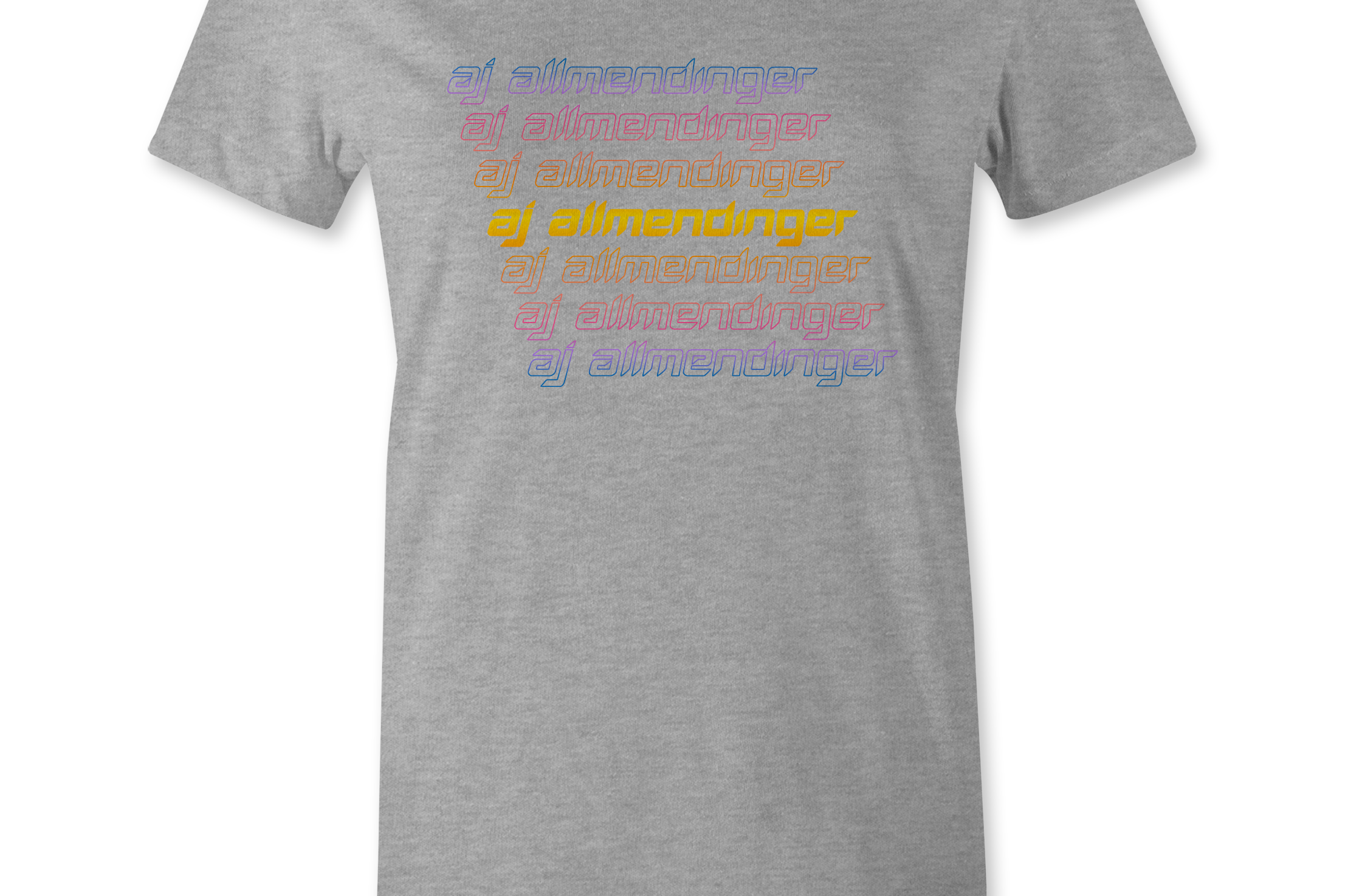 AJ Allmendinger - Sunrise Name Women's T-Shirts Black Acid Apparel
