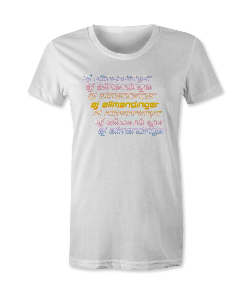 AJ Allmendinger - Sunrise Name Women's T-Shirts Black Acid Apparel